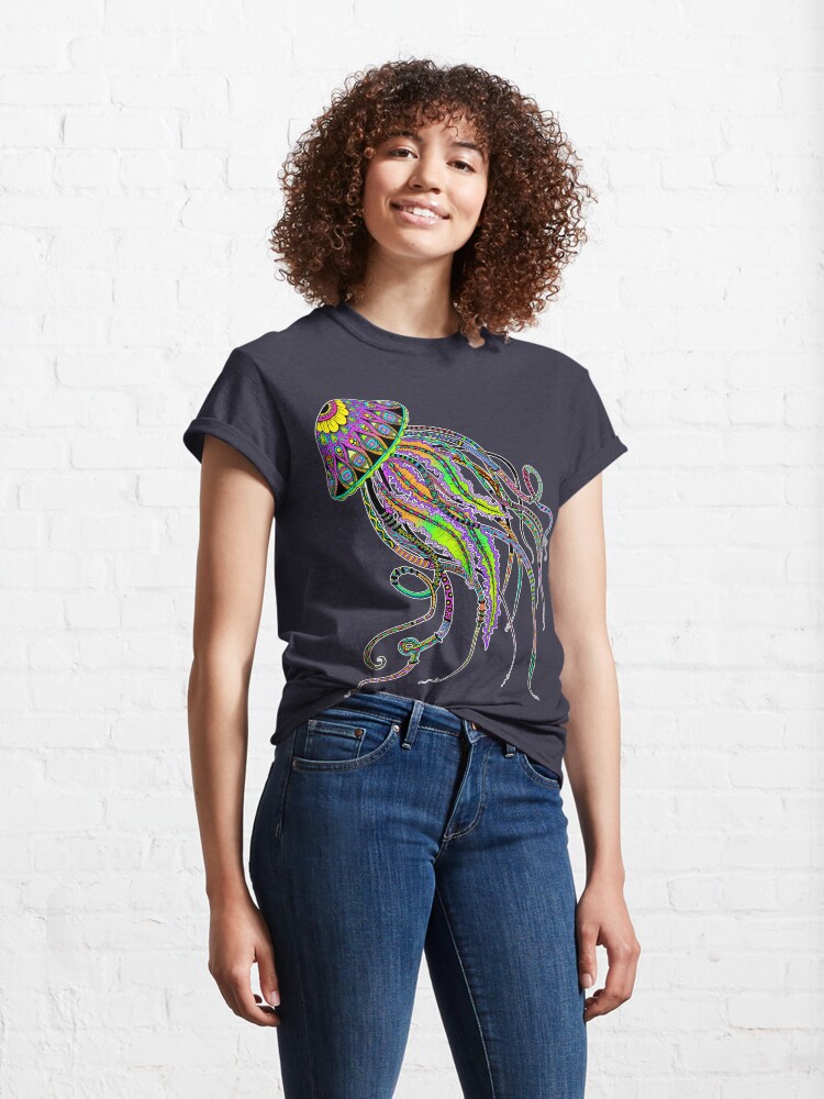 Alternate view of Electric Jellyfish Classic T-Shirt