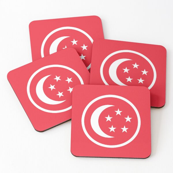 Aperçu de l'œuvre Cadeaux, masques, autocollants et produits du drapeau de Singapour créée et vendue par mpodger.