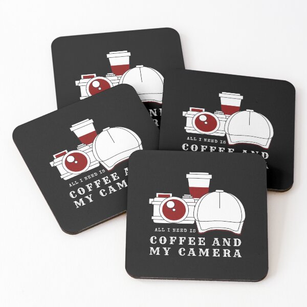 Item preview, All i Need is Coffee And My Camera T shirt designed and sold by Martimad.