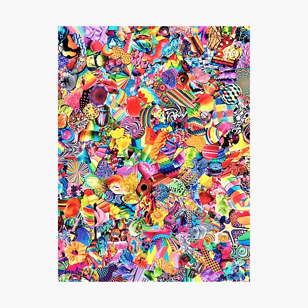 Item preview, Arte colorido collage designed and sold by Micro83.