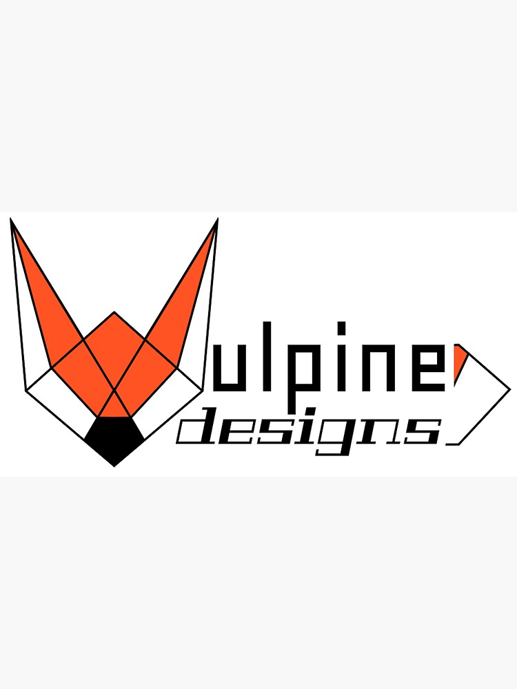 "Vulpine Designs Logo" Sticker by Athamanatha Redbubble