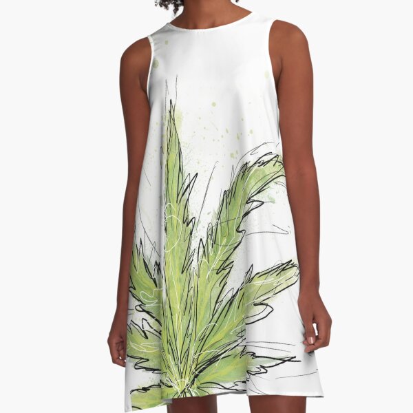 Cannabis A-Line Dress
