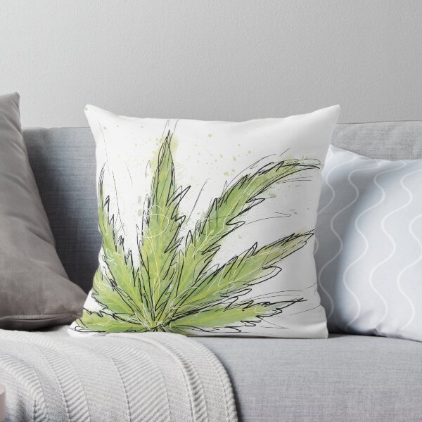 Cannabis Throw Pillow