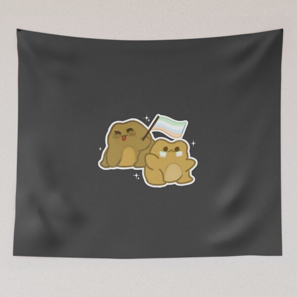 Item preview, LGBT Pride month frog unlabeled flag designed and sold by kirioart.