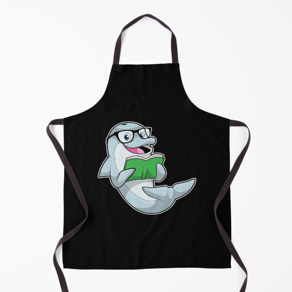 Item preview, Dolphin as Nerd with Glasses & Book designed and sold by Snabdesign84.