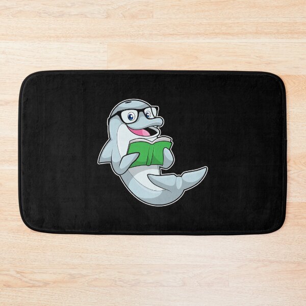 Item preview, Dolphin as Nerd with Glasses & Book designed and sold by Snabdesign84.
