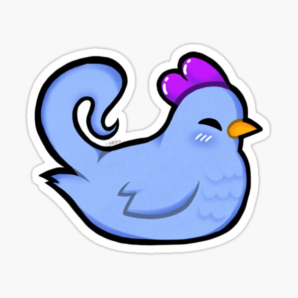 Item preview, Stardew Valley Blue Chicken designed and sold by Boba_Blossom.