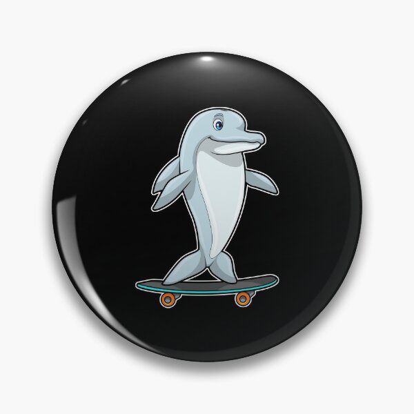 Item preview, Dolphin as Skater with Skateboard designed and sold by Snabdesign84.