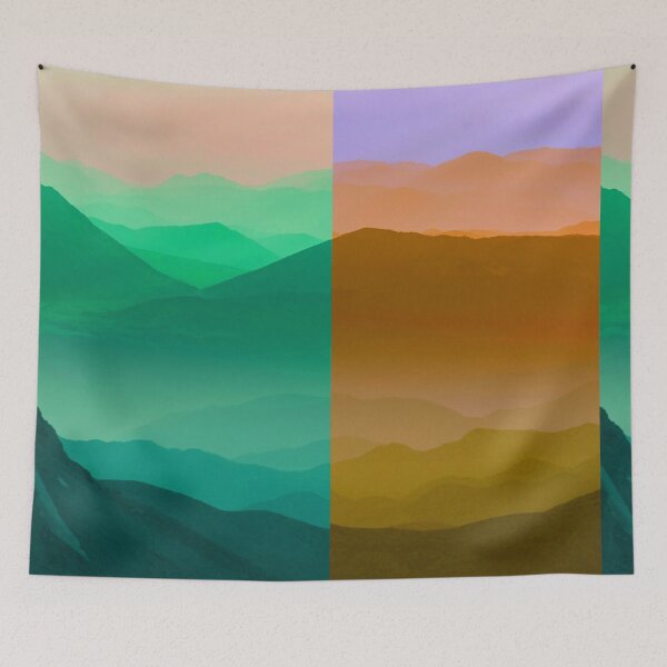 Item preview, Shades of Colorful Mountain scape designed and sold by Tropium-Designs.