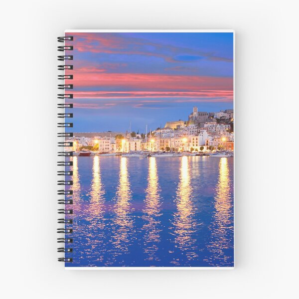 Item preview, IBIZA SUNSET DALT VILA OLD TOWN CASTLE CHURCH AND PORT BOATS designed and sold by IbizaClubbers.