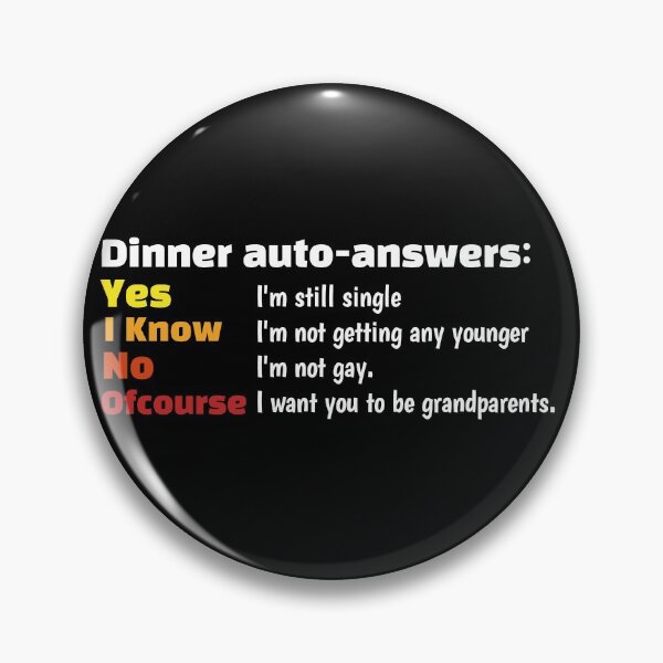 Item preview, Dinner auto answers designed and sold by HorizonDesignz.