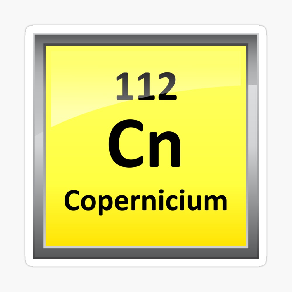 Copernicium Periodic Table Element Symbol" Poster for Sale by sciencenotes | Redbubble