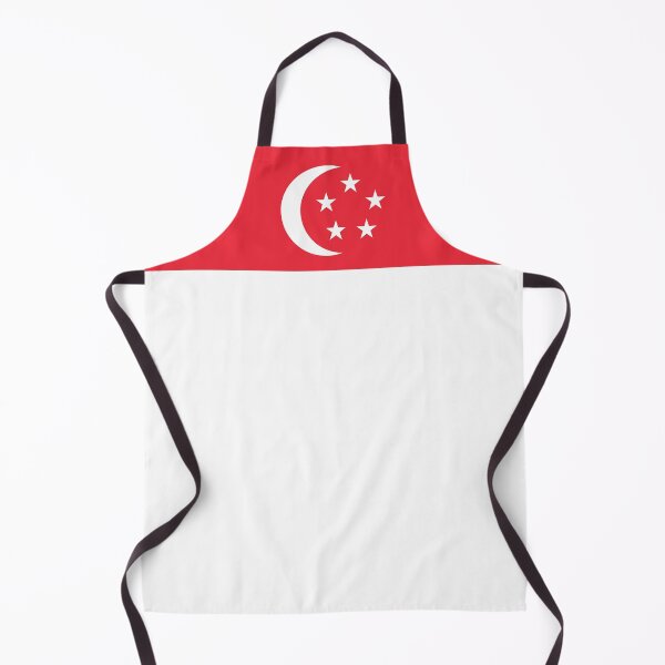 Aperçu de l'œuvre Cadeaux, masques, autocollants et produits du drapeau de Singapour (sans gluten) créée et vendue par mpodger.