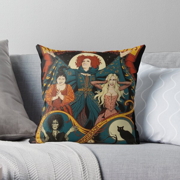 Sanderson Sisters Halloween Throw Pillow