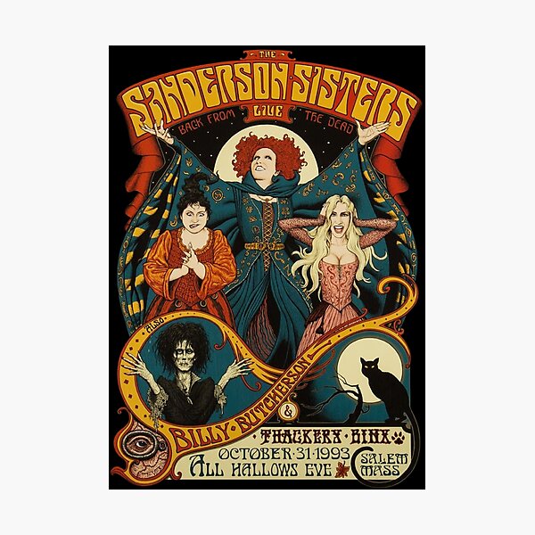 Sanderson Sisters Halloween Photographic Print