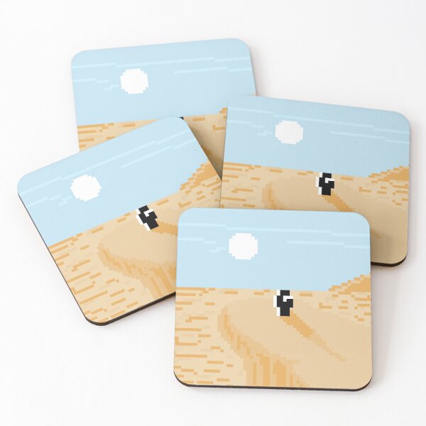 Item preview, sunset in desert landscape pixel art designed and sold by clackla.