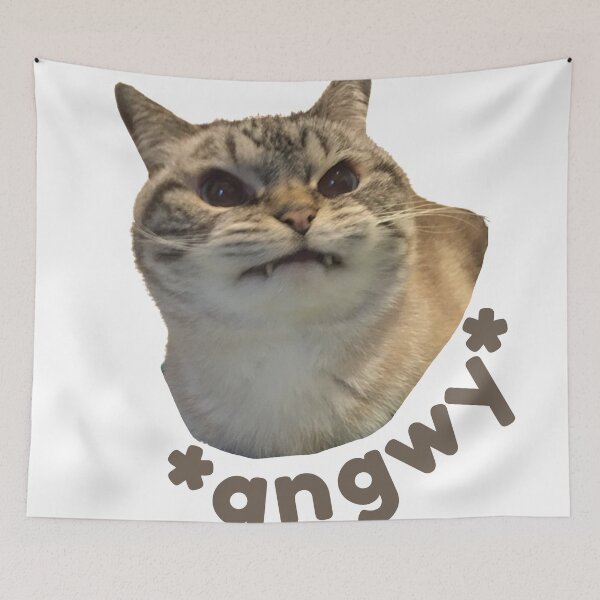 Item preview, Angwy Cat Meme designed and sold by lunajoon.