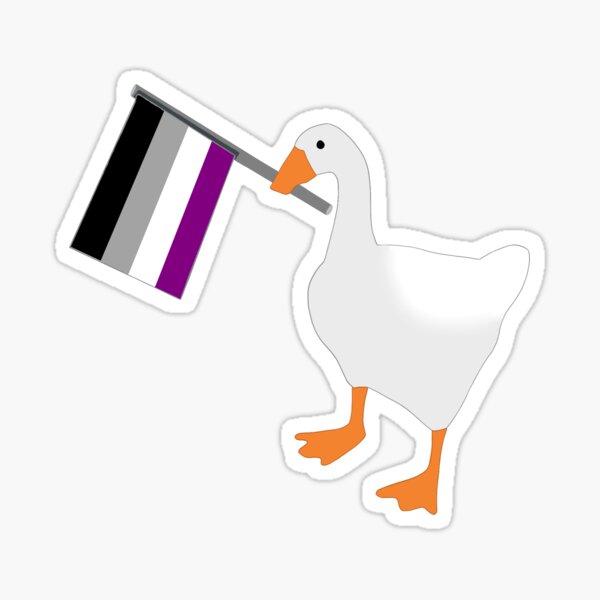 Item preview, Asexual Pride Flag Goose designed and sold by alexaorr.