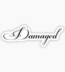 DAMAGED - white vrs. Sticker