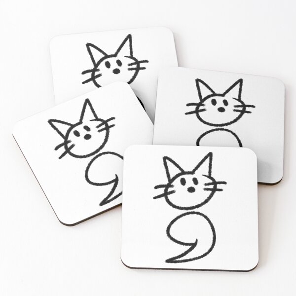 Item preview, Semicolon Cat Black designed and sold by SparkSnaps.