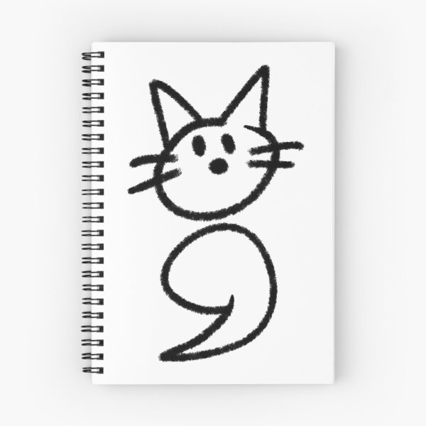 Item preview, Semicolon Cat Black designed and sold by SparkSnaps.