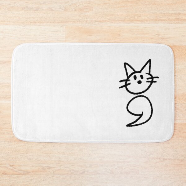 Item preview, Semicolon Cat Black designed and sold by SparkSnaps.