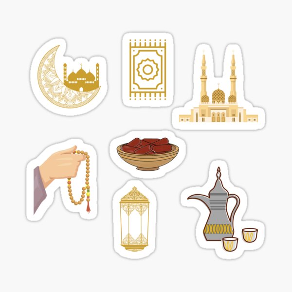Item preview, Ramadan Sticker Pack Gold  designed and sold by KayahD.