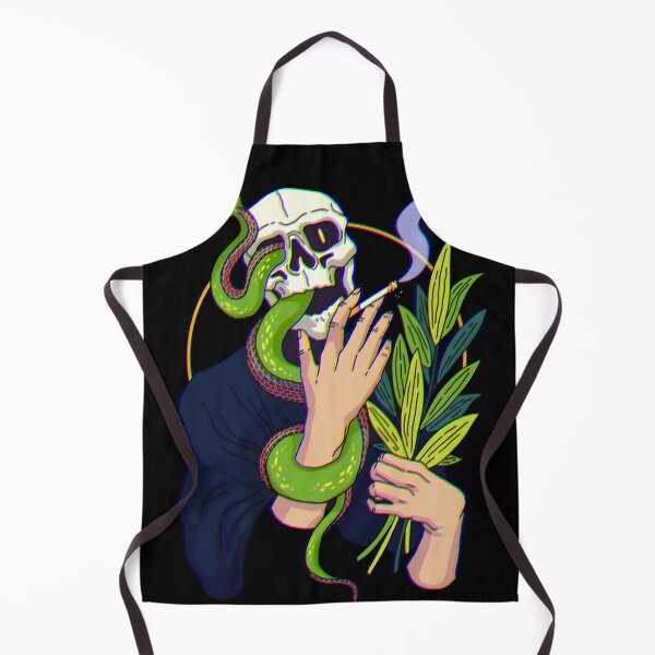 Item preview, Skeleton Smoking with a Snake designed and sold by alexkaczmarekk.