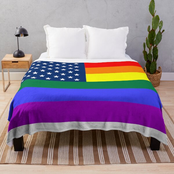 Item preview, USA Rainbow Flag designed and sold by SimplyPride.