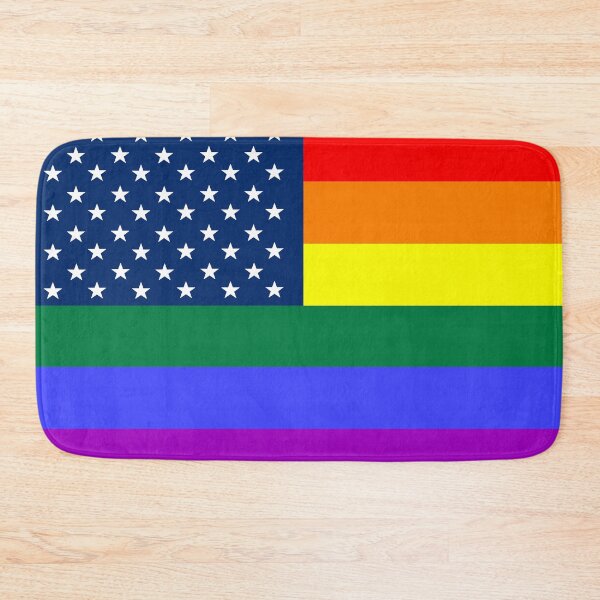 Item preview, USA Rainbow Flag designed and sold by SimplyPride.