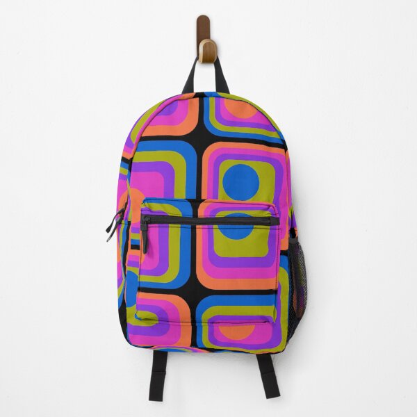 Item preview, Retro Geometric Gradient Square and Circle Pattern 226 designed and sold by tonymagnerart.