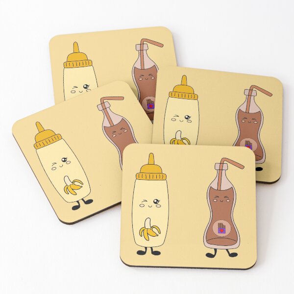 Item preview, Banana and Chocolate Flavored Milk - Kawaii designed and sold by ak3shay.