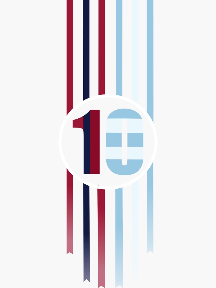 LeoMessi Jersey Illustration 2022 Sticker for Sale by cartmaxx2