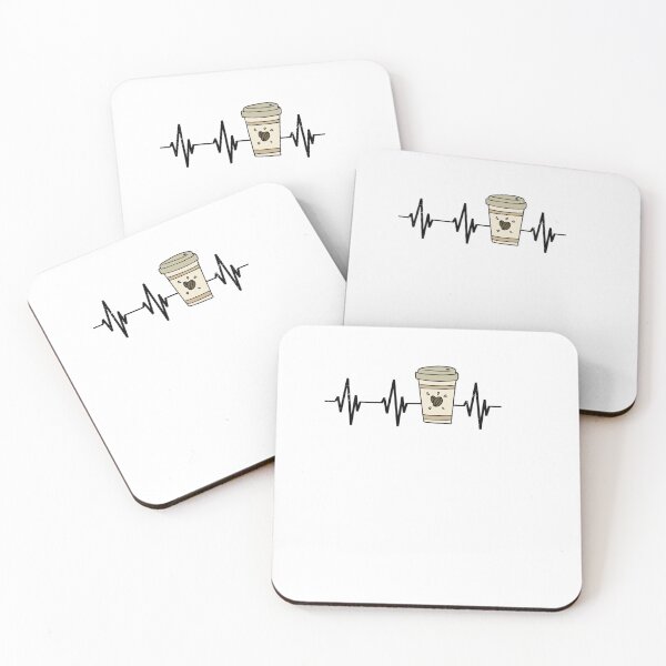Item preview,  Coffee Heartbeat - Coffee Is Life - coffee lover coffee junkie designed and sold by RanirO.