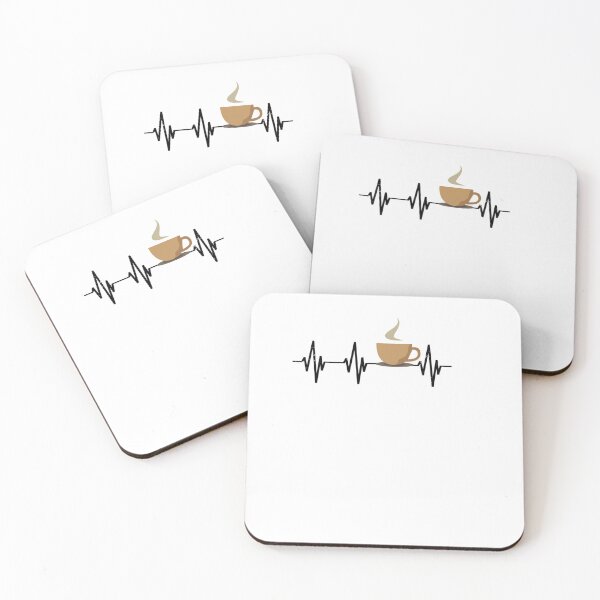 Item preview,  Coffee Heartbeat - Coffee Is Life - coffee lover coffee junkie designed and sold by RanirO.