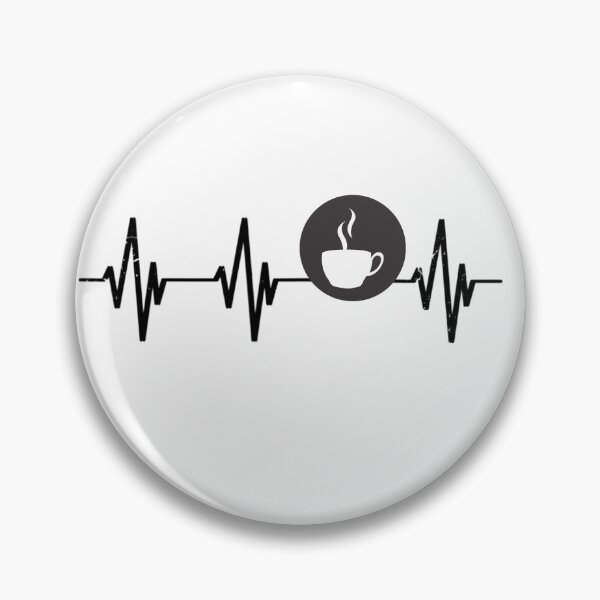 Item preview,   Coffee Heartbeat - Coffee Is Life - coffee lover coffee junkie designed and sold by RanirO.