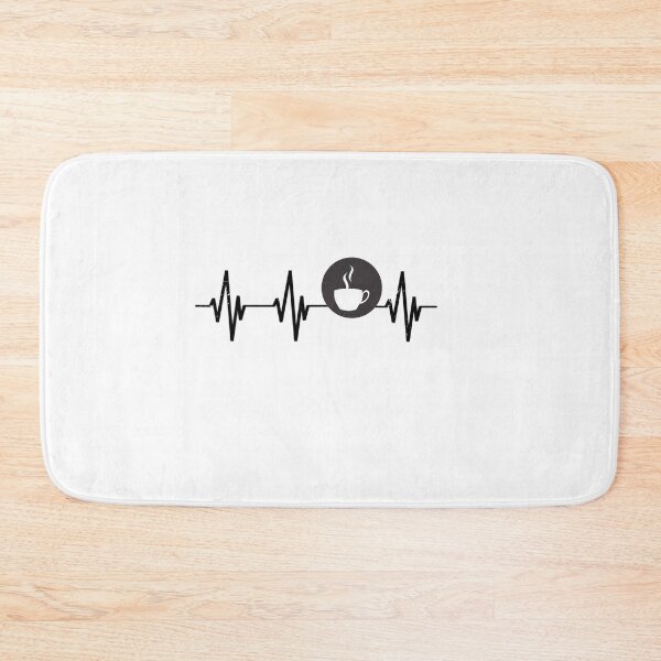 Item preview,   Coffee Heartbeat - Coffee Is Life - coffee lover coffee junkie designed and sold by RanirO.