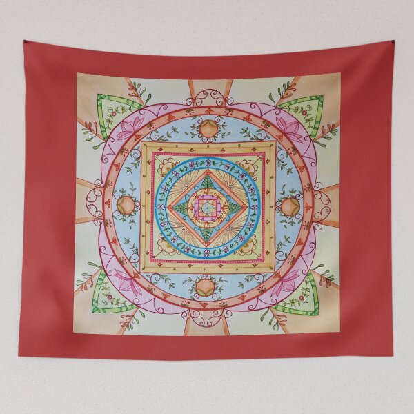 Item preview, Watercolor Mandala: Summer Waves designed and sold by Delphine HIBOU.