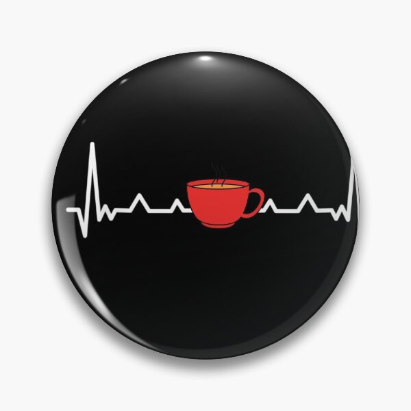 Item preview,   Coffee Heartbeat - Coffee Is Life - coffee lover coffee junkie designed and sold by RanirO.
