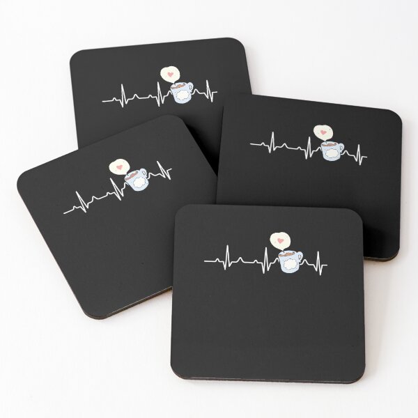 Item preview,  Coffee Heartbeat - Coffee Is Life - coffee lover coffee junkie designed and sold by RanirO.