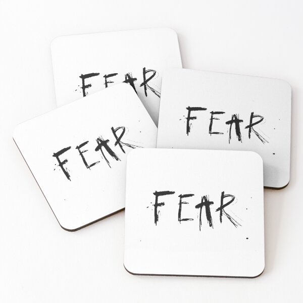 Item preview, Hand Written Fear Conceptual Scary Mad Word Text designed and sold by WearWolfDesigns.