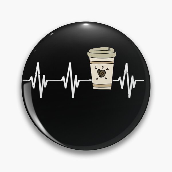 Item preview, Coffee Heartbeat - Coffee Is Life - coffee lover coffee junkie designed and sold by RanirO.