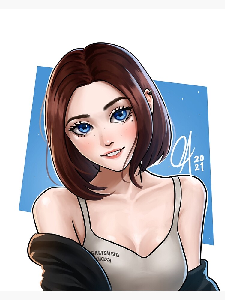 Sam (Samsung virtual assistant), fictional character, brunette