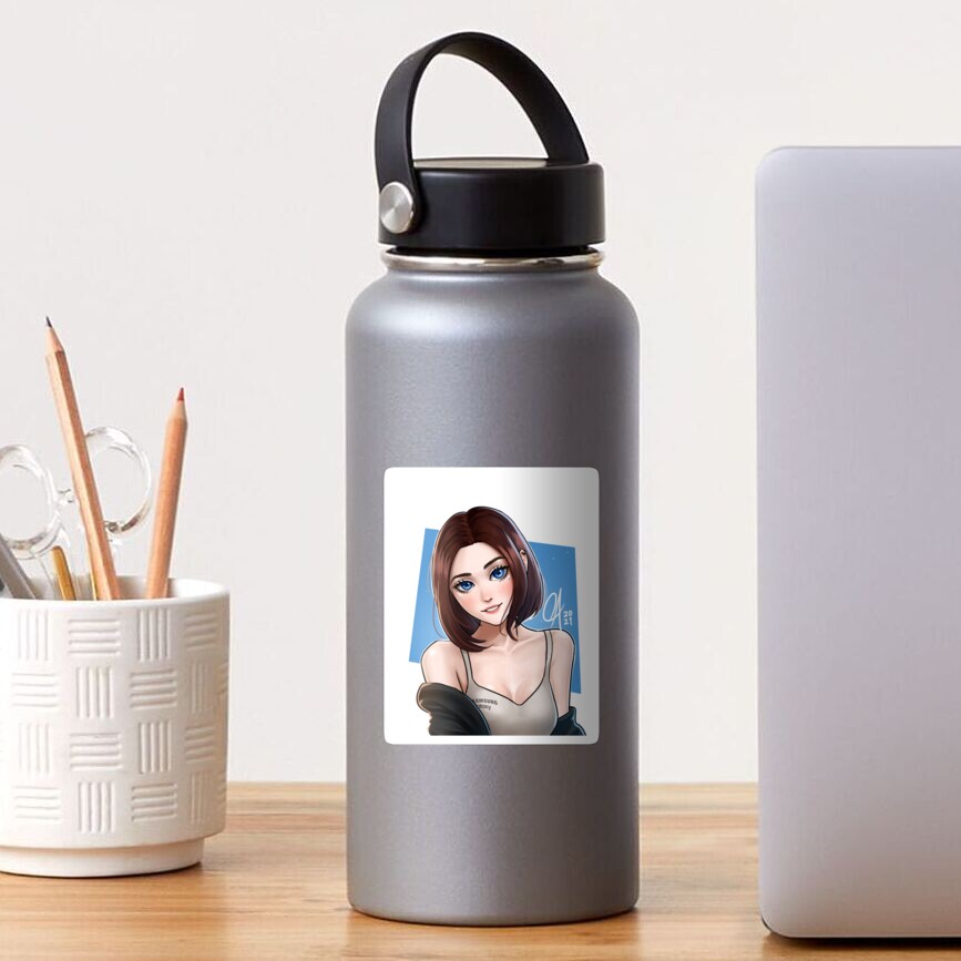 Samantha Samsung Assistant Girl Art Sticker By Graphic Maestro Redbubble