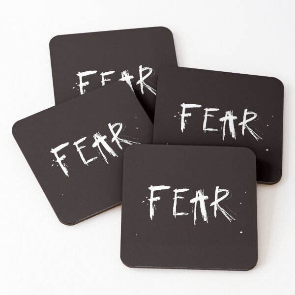 Item preview, Hand Written Fear Conceptual Scary Mad Word Text designed and sold by WearWolfDesigns.