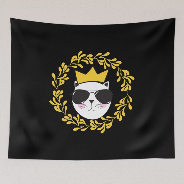 Item preview, Cat Wearing Sunglasses in a Crown Classic T-Shirt designed and sold by Martimad.
