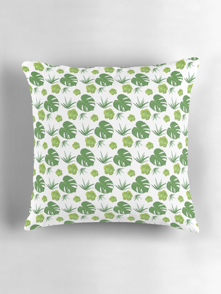Thumbnail 3 of 4, Pillow, Houseplant Pattern designed and sold by JillianFSDesign.