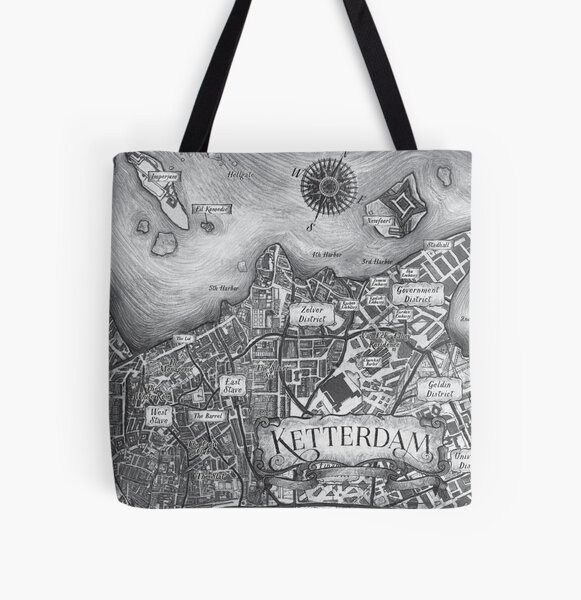 Ketterdam (Grayscale) All Over Print Tote Bag