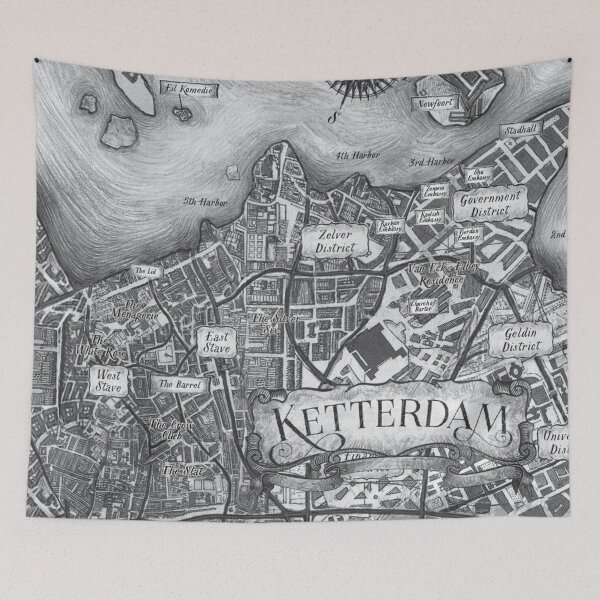 Item preview, Ketterdam (Grayscale) designed and sold by lookinpretty.