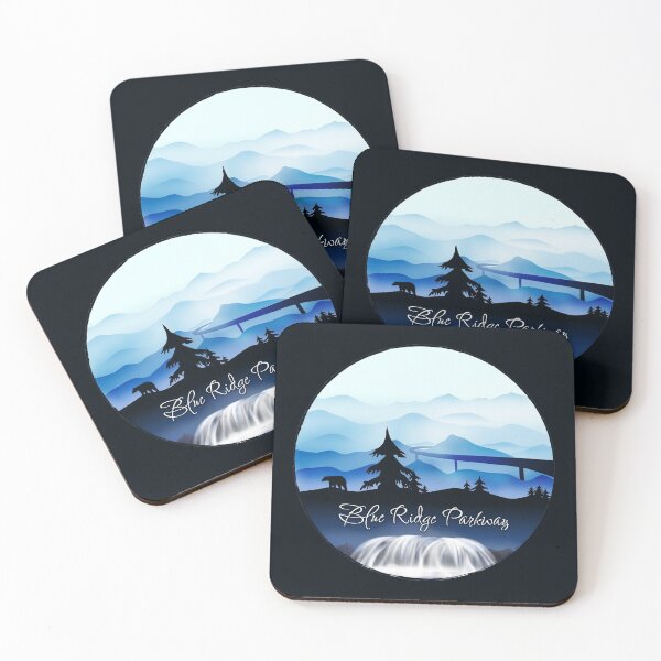 Item preview, Blue Ridge Parkway - Mountains Black Bear - Blue 28 designed and sold by Serena's Asheville Merch.
